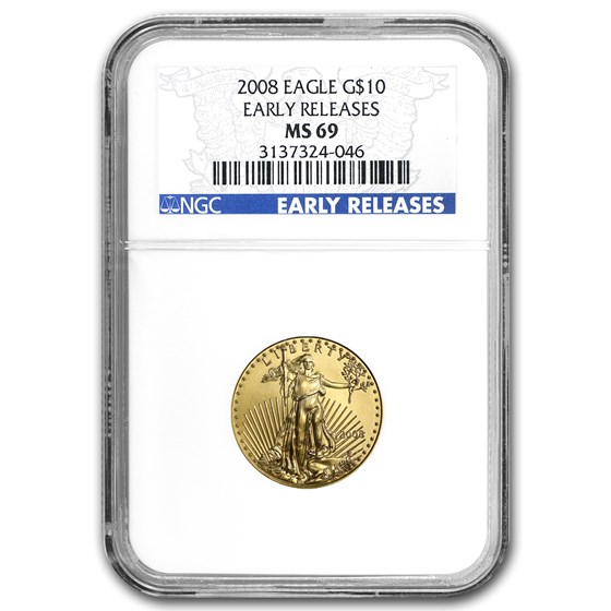 2008 1/4 oz American Gold Eagle MS-69 NGC (Early Releases) 2008 1/4 oz American Gold Eagle MS-69 NGC (Early Releases)