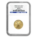 2008 1/4 oz American Gold Eagle MS-70 NGC (Early Releases)