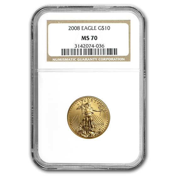 2008 1/4 oz American Gold Eagle MS-70 NGC 2008 1/4 oz American Gold Eagle MS-70 NGC