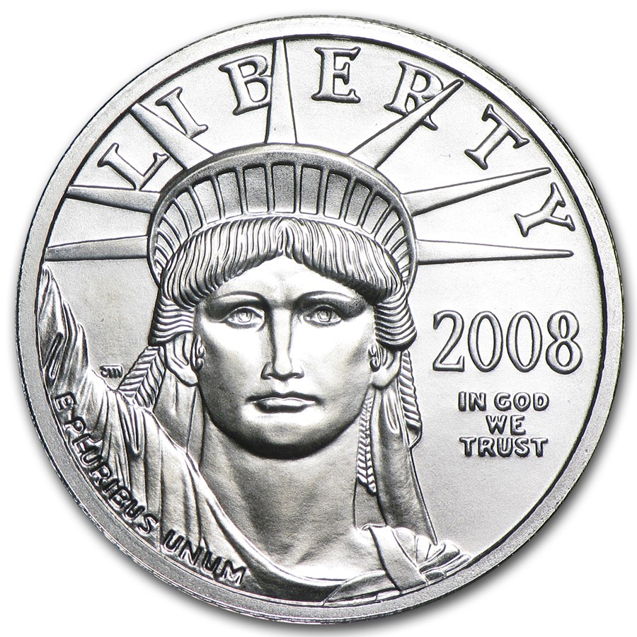 2008 1/4 oz American Platinum Eagle BU