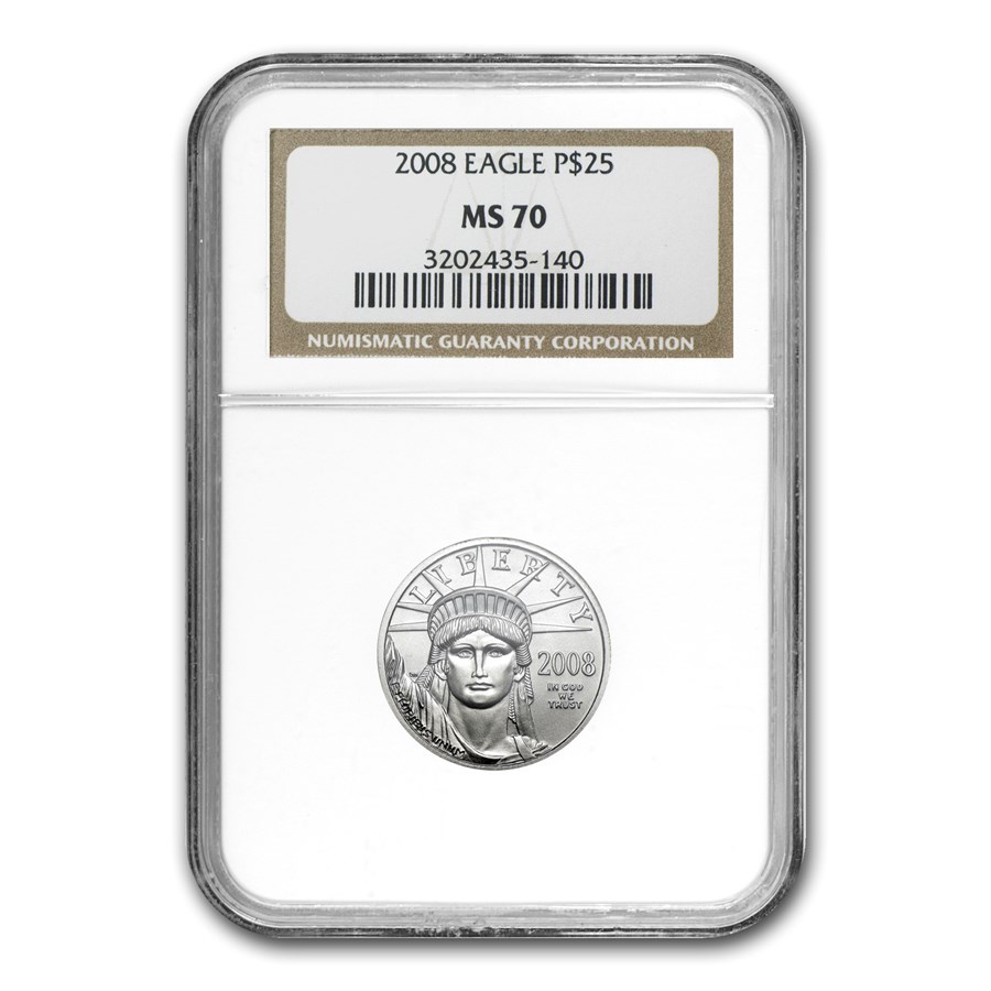 2008 1/4 oz American Platinum Eagle MS-70 NGC