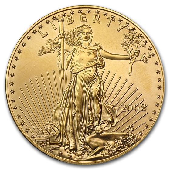 2008 1 oz American Gold Eagle BU 2008 1 oz American Gold Eagle BU