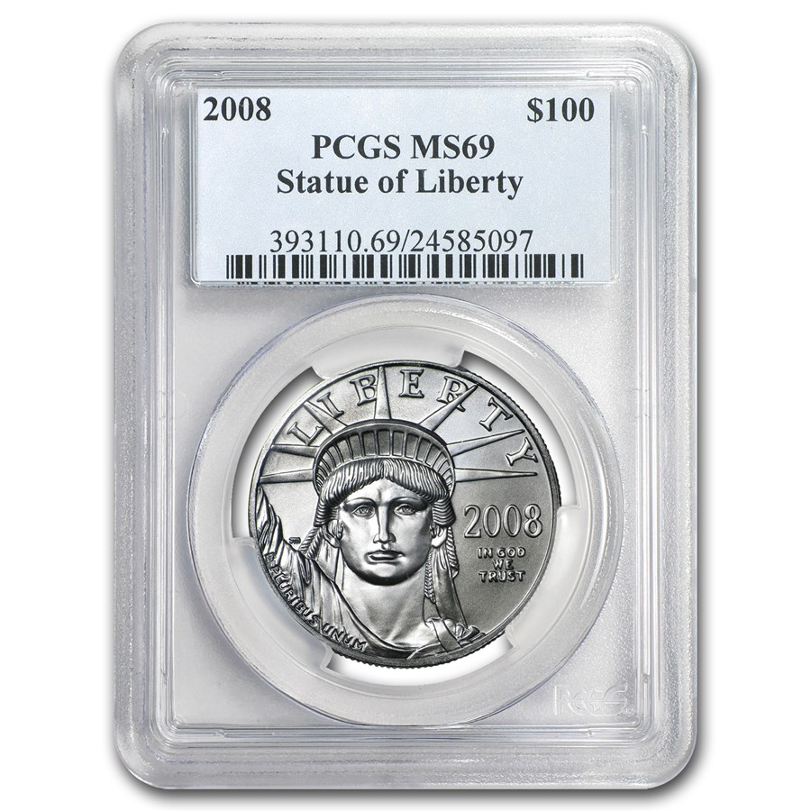 2008 1 oz American Platinum Eagle MS-69 PCGS