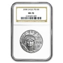 2008 1 oz American Platinum Eagle MS-70 NGC