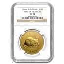 2008 1 oz Gold Lunar Year of the Mouse MS-70 NGC (Series II) 2008 1 oz Gold Lunar Year of the Mouse MS-70 NGC (Series II)