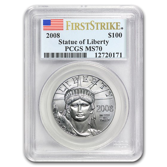 2008 1 oz Platinum American Eagle MS-70 PCGS (FirstStrike®) 2008 1 oz Platinum American Eagle MS-70 PCGS (FirstStrike®)