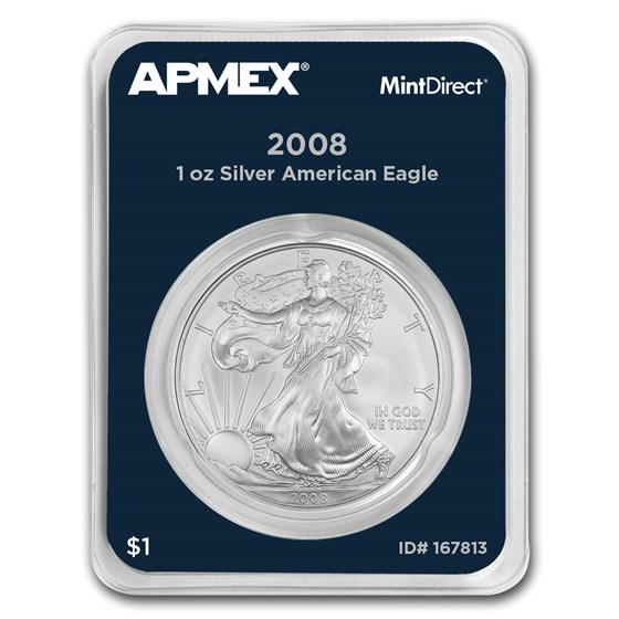 2008 1 oz Silver American Eagle (MintDirect® Single) 2008 1 oz Silver American Eagle (MintDirect® Single)