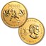2008-2010 Canada 3-Coin Gold Maple Leaf Vancouver Olympics Set