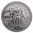 2008- 2019 Australia 12-Coin 1 oz Ag Lunar Set BU (SII, Red Box)