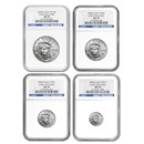 2008 4-Coin American Platinum Eagle Set MS-70 NGC (ER)