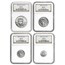 2008 4-Coin American Platinum Eagle Set MS-70 NGC
