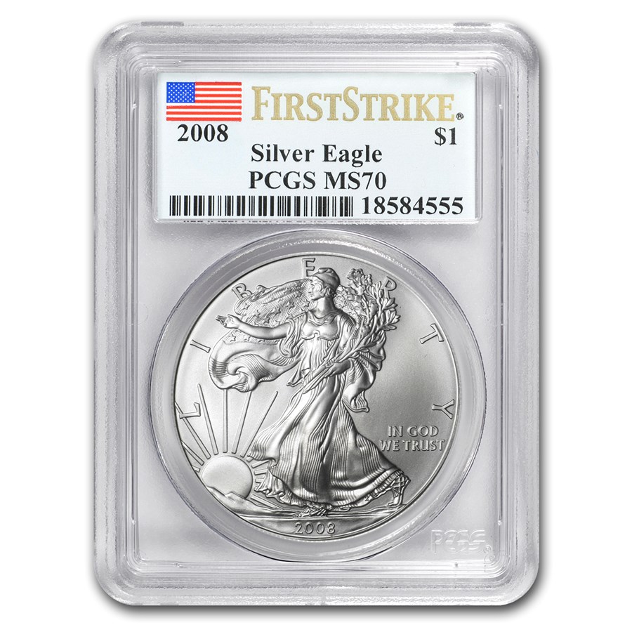 2008 American Silver Eagle MS-70 PCGS (FirstStrike®)