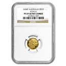 2008 Australia 1/10 oz Gold Koala PF-69 NGC