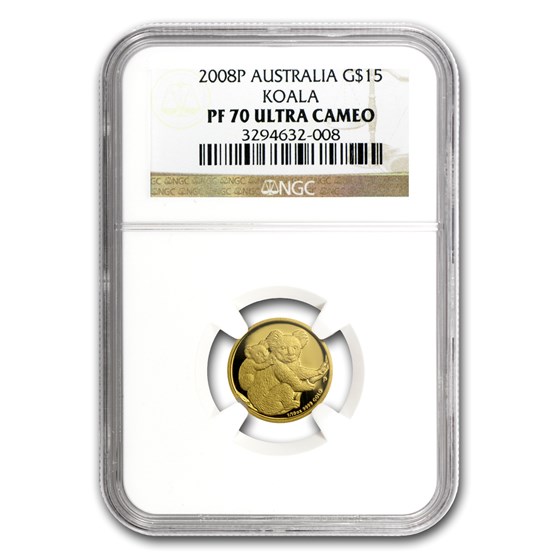 2008 Australia 1/10 oz Gold Koala PF-70 NGC 2008 Australia 1/10 oz Gold Koala PF-70 NGC
