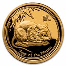 2008 Australia 1/10 oz Gold Lunar Mouse Proof (Series II)