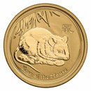 2008 Australia 1/2 oz Gold Lunar Mouse BU (Series II)