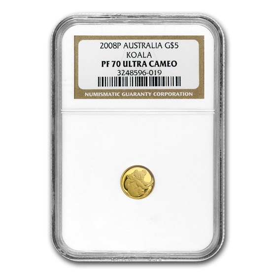 2008 Australia 1/25 oz Gold Koala PF-70 NGC 2008 Australia 1/25 oz Gold Koala PF-70 NGC