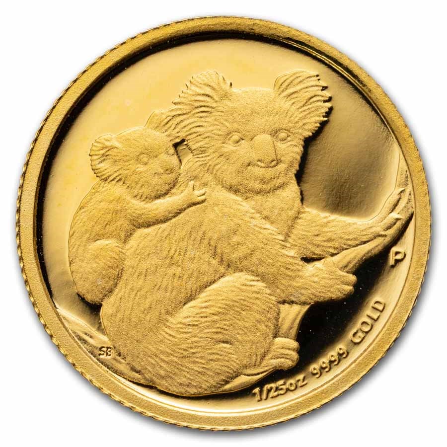 2008 Australia 1/25 oz Gold Koala Proof