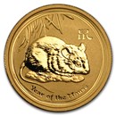 2008 Australia 1/4 oz Gold Lunar Mouse BU (Series II)