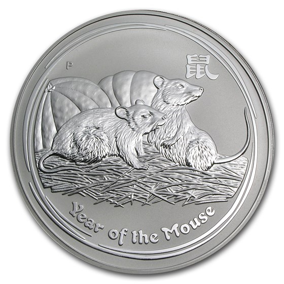 2008 Australia 1 kilo Silver Year of the Mouse BU (Series II) 2008 Australia 1 kilo Silver Year of the Mouse BU (Series II)