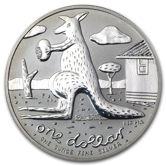 2008 Australia 1 oz Silver Kangaroo 2008 Australia 1 oz Silver Kangaroo