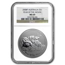 2008 Australia 1 oz Silver Mouse MS-69 NGC (Series II) 2008 Australia 1 oz Silver Mouse MS-69 NGC (Series II)