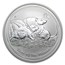 2008 Australia 1 oz Silver Year of the Mouse BU (Series II)