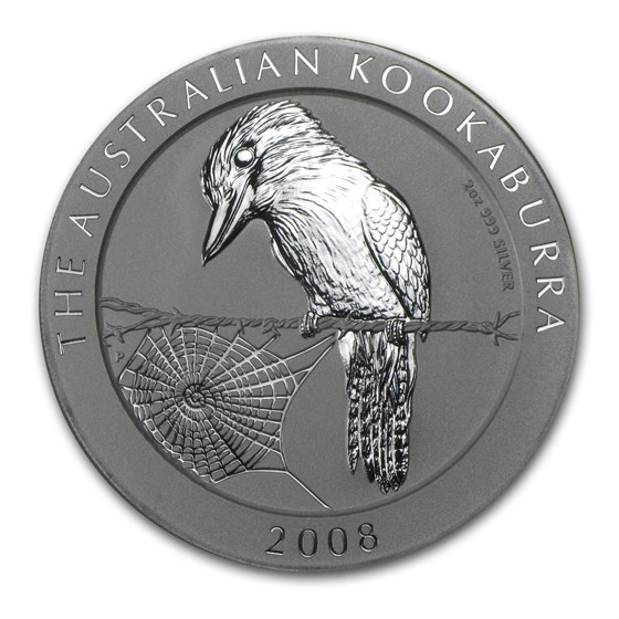 2008 Australia 2 oz Silver Kookaburra BU 2008 Australia 2 oz Silver Kookaburra BU