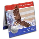 2008 Bald Eagle Coin and Medal Set BU (Booklet)