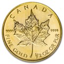 2008 Canada 1/2 oz Gold Maple Leaf BU