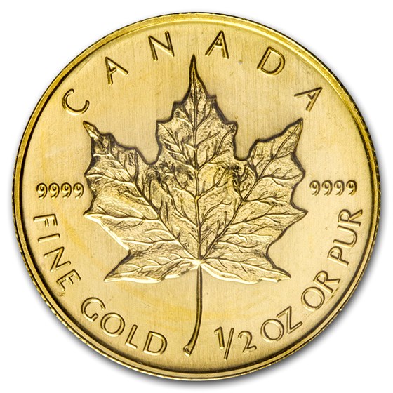 2008 Canada 1/2 oz Gold Maple Leaf BU 2008 Canada 1/2 oz Gold Maple Leaf BU