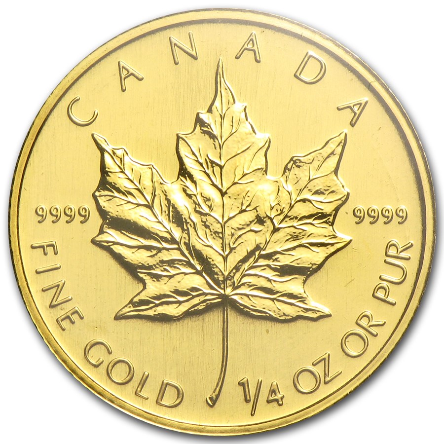 2008 Canada 1/4 oz Gold Maple Leaf BU