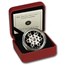 2008 Canada 1 oz Silver $20 Crystal Snowflake (Amethyst, w/Box)