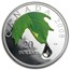 2008 Canada 1 oz Silver $20 Maple Leaf Crystal Raindrop (w/Box)