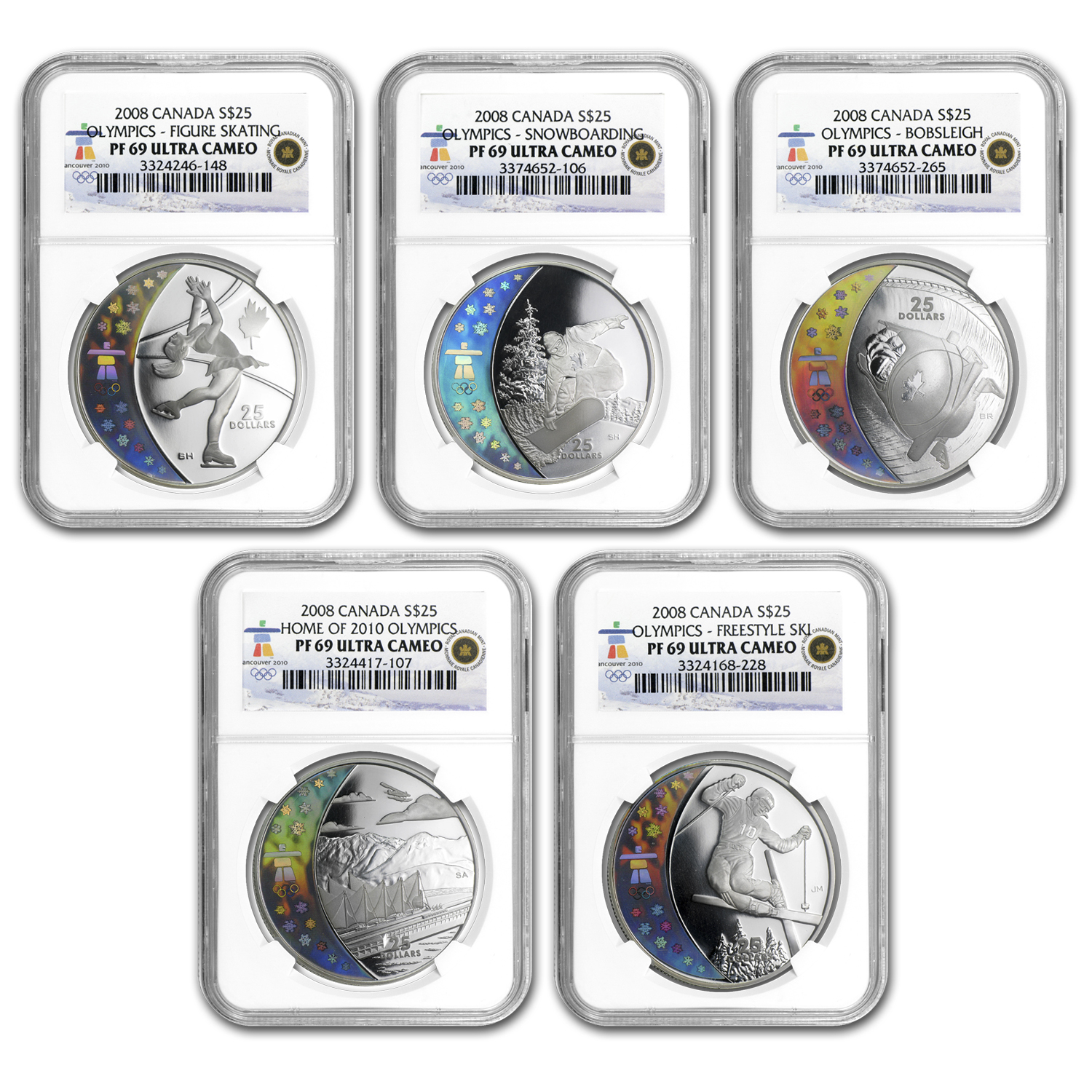 コレクション Canadian Olympic Coin CANADA 1976 STERLING SILVER OLYMPIC COINS SET **28pcs** with BROWN