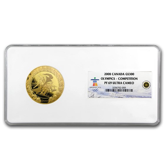 2008 Canada Gold $300 Olympics Competition PF-69 NGC 2008 Canada Gold $300 Olympics Competition PF-69 NGC