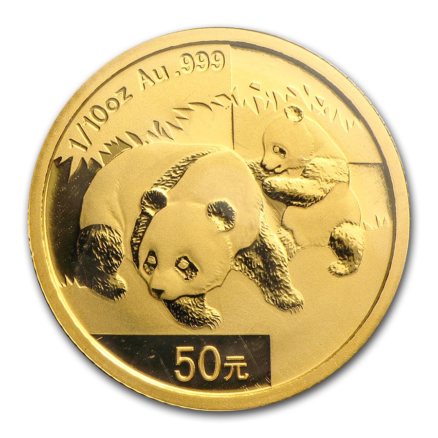 Buy 2008 China 1/10 oz Gold Panda BU (Sealed) | APMEX