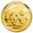 2008 China 1/4 oz Gold Panda MS-70 NGC