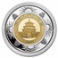 2008 China 1 oz Gold Bi-Metallic Panda Lunar Rat (w/ Box & COA)