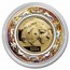 2008 China 1 oz Gold Bi-Metallic Panda Lunar Rat (w/ Box & COA)