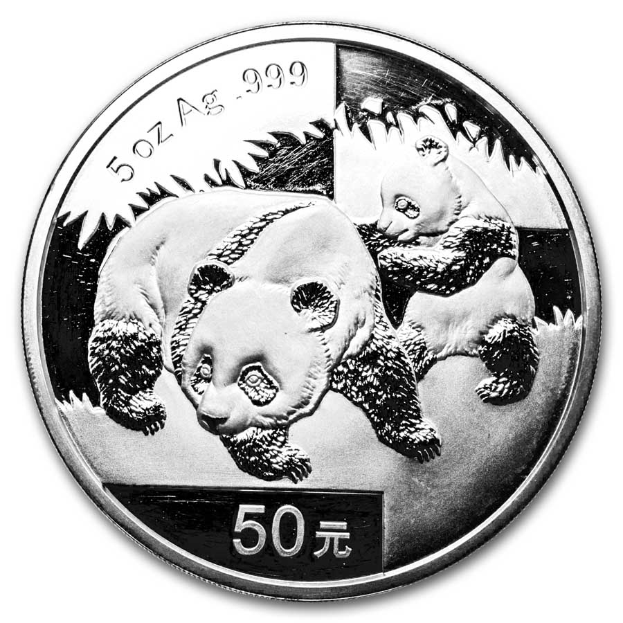 Buy 2008 China 5 oz Silver Panda Prf (Light Abrasions) | APMEX