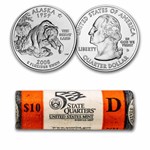 2008-D Alaska Statehood Quarter 40-Coin Roll BU (Mint Wrapped)