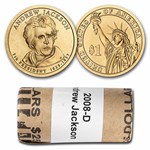 2008-D Andrew Jackson 25-Coin Presidential Dollar Roll