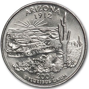 2008-D Arizona State Quarter BU
