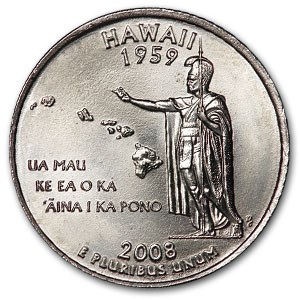 2008-D Hawaii State Quarter BU