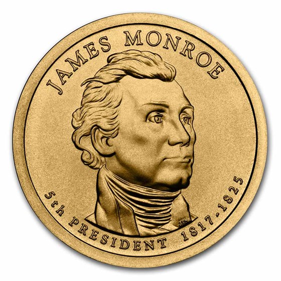 2008-D James Monroe 25-Coin Presidential Dollar Roll 2008-D James Monroe 25-Coin Presidential Dollar Roll