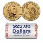 2008-D James Monroe 25-Coin Presidential Dollar Roll