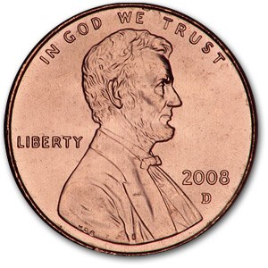 2008-D Lincoln Cent BU (Red)