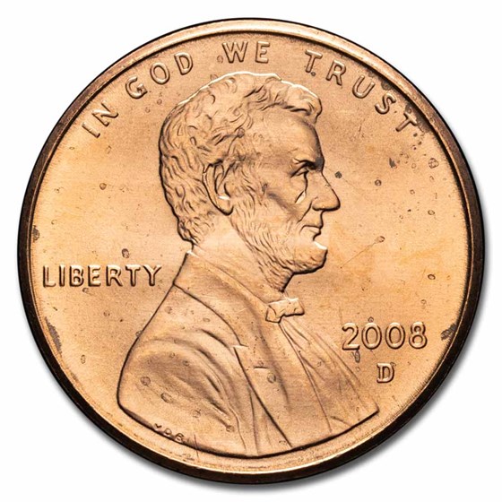 2008-D Lincoln Cent BU (Red) 2008-D Lincoln Cent BU (Red)