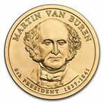 2008-D Martin Van Buren 25-Coin Presidential Dollar Roll